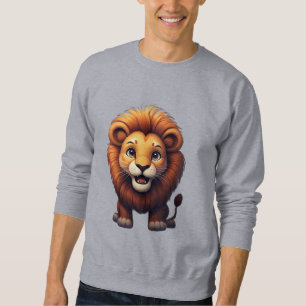 Cute Lion Nursery Wall Art Jungle Animal  Sweatshirt