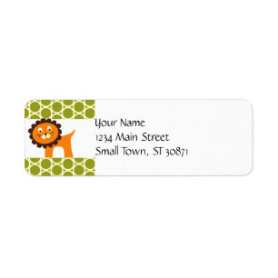 Cute Lion on Green Pattern Gifts for Kids