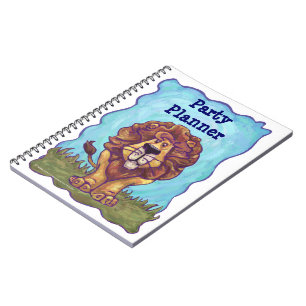 Cute Lion Party Plannner Notebook