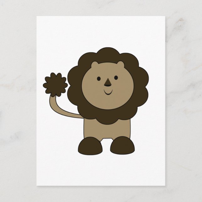 Cute Lion Postcard (Front)