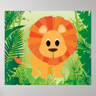 Cute Lion Poster