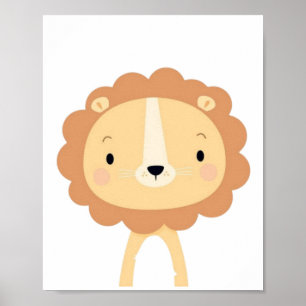 Cute Lion. Poster