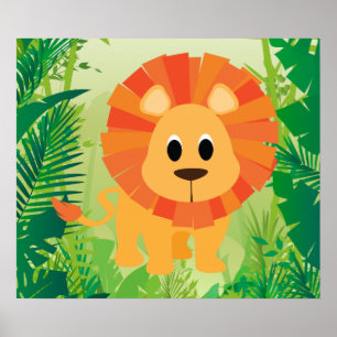Cute Lion Poster