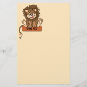 Cute Lion Stationery