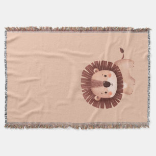 Cute Lion Throw Blanket