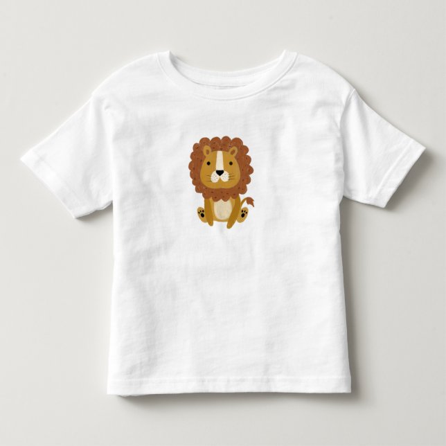 Cute Lion Toddler T-Shirt (Front)
