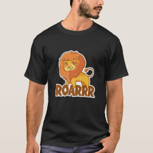 Cute Lion Wildlife Animals Jungles King Roarrr T-Shirt