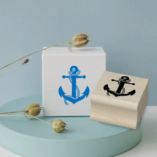 Cute Little Anchor Nautical Wedding Stationery Rubber Stamp
