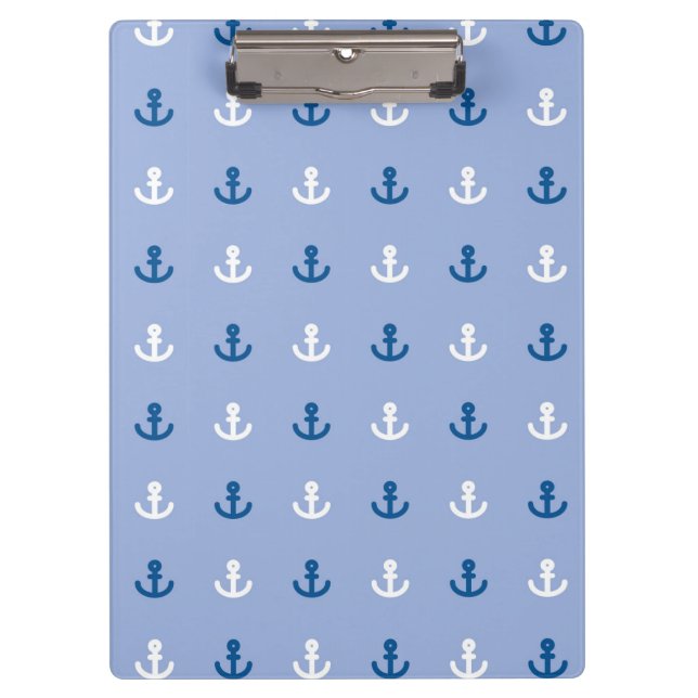 Cute Little Anchor Pattern Clipboard (Front)