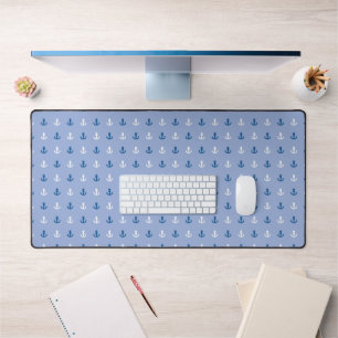 Cute Little Anchor Pattern Desk Mat