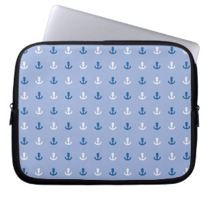 Cute Little Anchor Pattern Laptop Sleeve