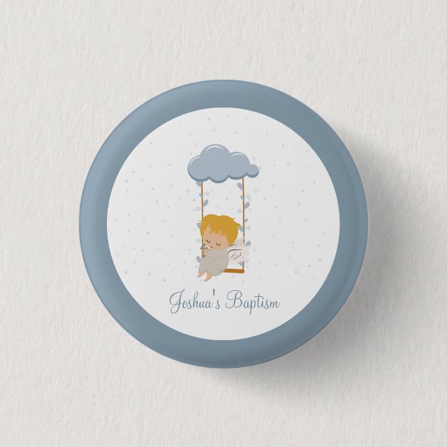Cute Little Angel 3 Cm Round Badge (Front)