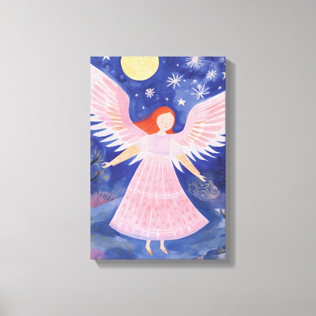 Cute Little Angel Canvas Print (Front)