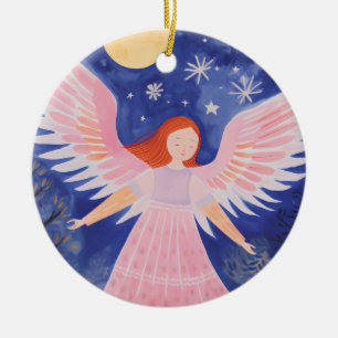 Cute Little Angel Ceramic Tree Decoration