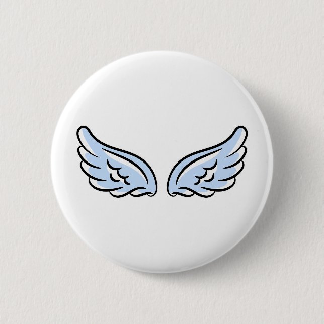 Cute Little Angel’s Wings 6 Cm Round Badge (Front)