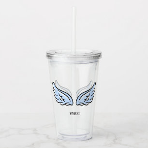 Cute Little Angel’s Wings Acrylic Tumbler