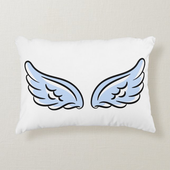 Cute Little Angel’s Wings Decorative Cushion (Front)