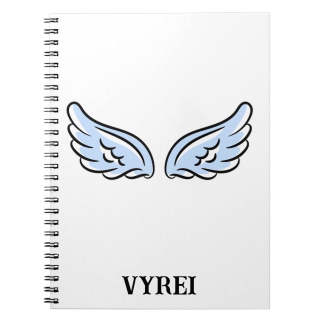 Cute Little Angel’s Wings Notebook (Front)