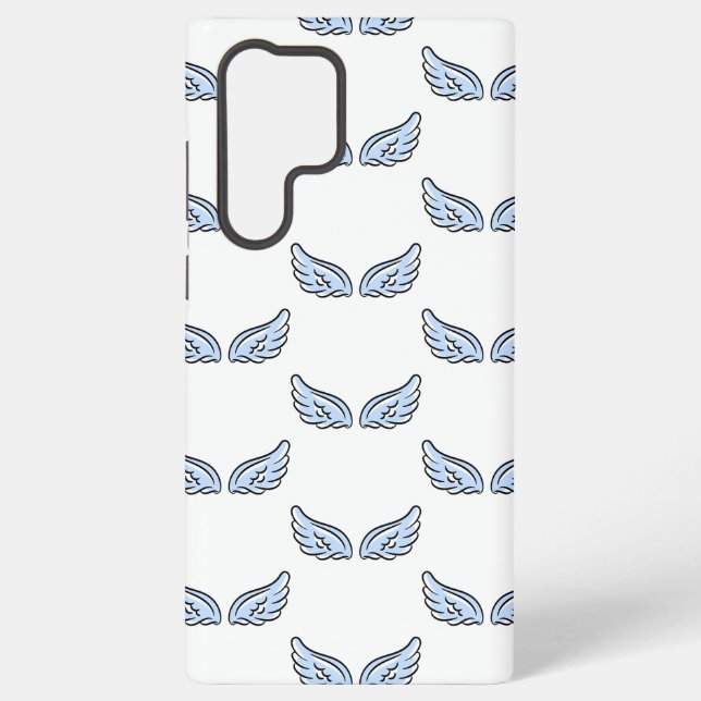 Cute Little Angel’s Wings Samsung Galaxy S22 Ultra Case (Back)