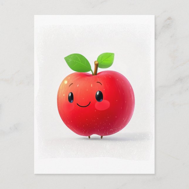 Cute Little Apple Postcard (Front)