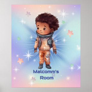 Cute Little Astronaut Poster