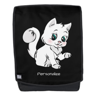 Cute Little Baby Kitten Cat Pet Kids Personalise Backpack