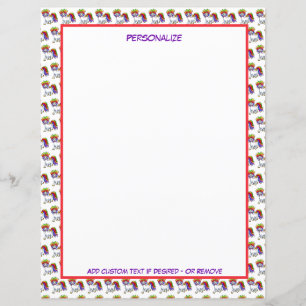 Cute Little Baby Unicorn Rainbow Colour Personalis