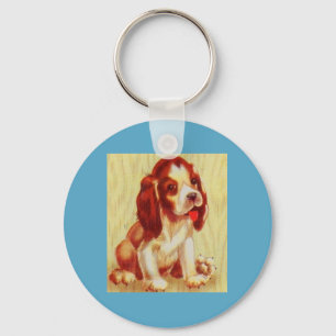 cute little beagle puppy key ring