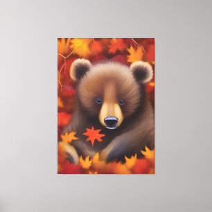 Cute Little Bear Canvas Print