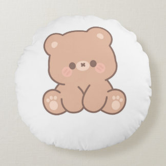 Cute Little Bear Round Cushion
