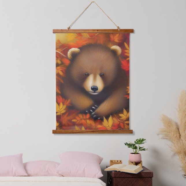 Cute Little Bear Wall Tapestry (Bedroom)