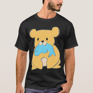 Cute Little bear with fish T-Shirt