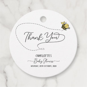 Cute Little Bee Baby Shower Favour Tags