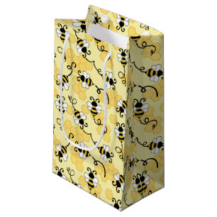 Cute little bees pattern small gift bag