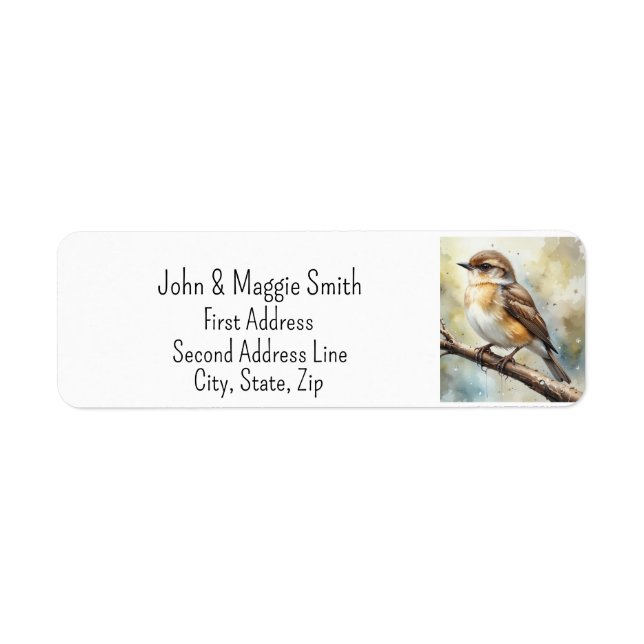 Cute Little Bird Wildlife Nature Animal Art (Front)