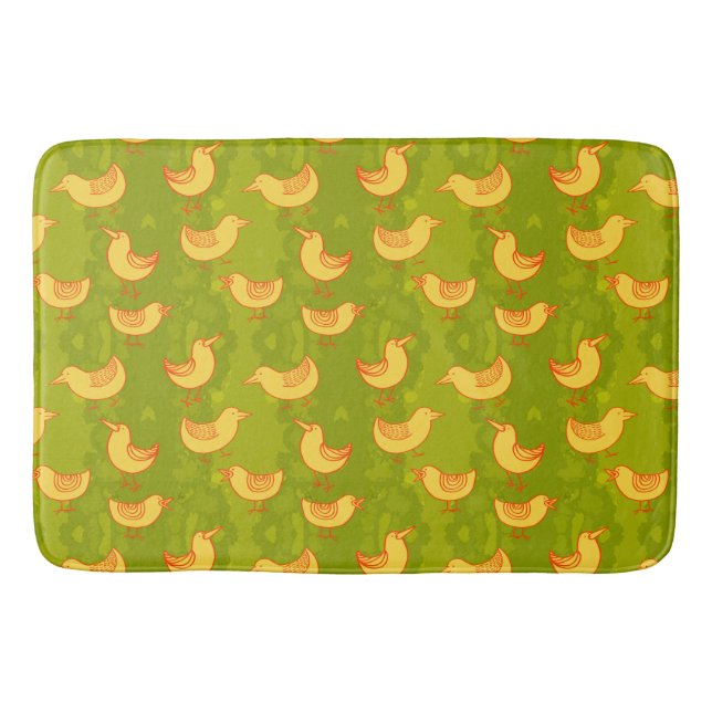 Cute Little Birds Bath Mat (Front)