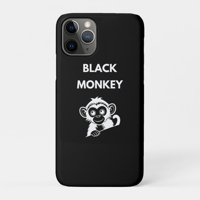 Cute Little Black Monkey Case-Mate iPhone Case (Back)