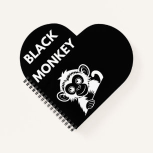 Cute Little Black Monkey Notebook