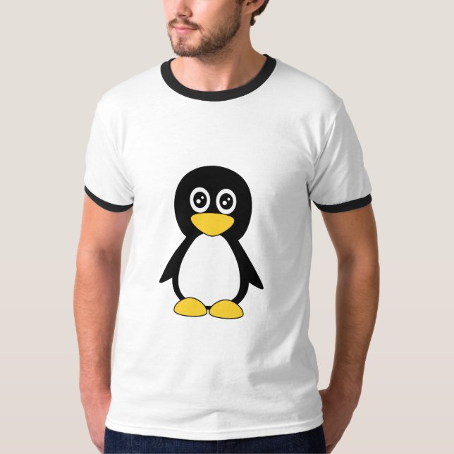 Cute little Black Penguin T-Shirt (Front)