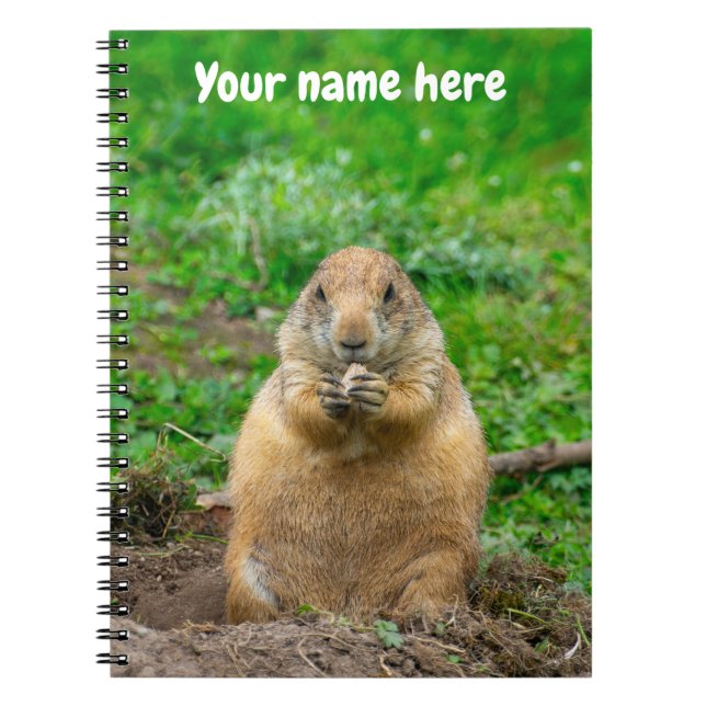 Cute Little Black-Tailed Prairie Dog Notebook (Front)