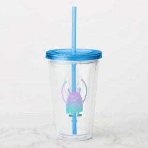 Cute Little Blue Monster Acrylic Tumbler