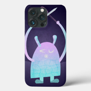 Cute Little Blue Monster iPhone 13 Pro Case