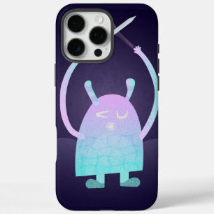 Cute Little Blue Monster iPhone 16 Pro Max Case