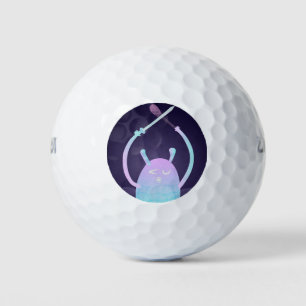 Cute Little Blue Monster Golf Balls