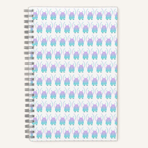 Cute Little Blue Monster Notebook
