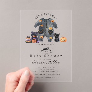 Cute Little Boo Baby Shower  Invitation
