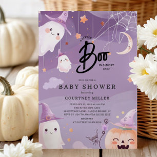 Cute Little Boo Baby Shower Invitation