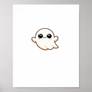 Cute Little Boo Basic Clean Poster
