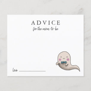 Cute Little Boo Boy Advice for Mummy Card