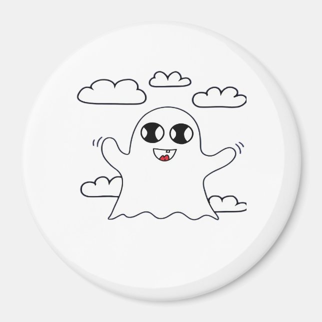 Cute Little Boo Creative Style Magnet (Front)